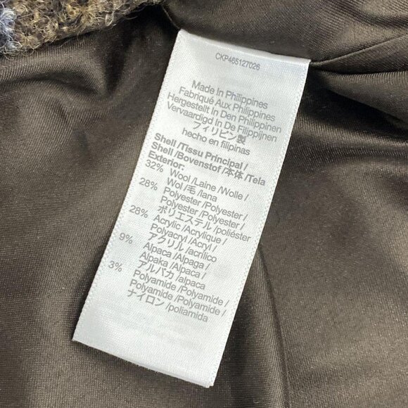 Madewell Devon Plaid Wool Blend Coat Forage Size 3X Plus Heavyweight - Picture 4 of 8